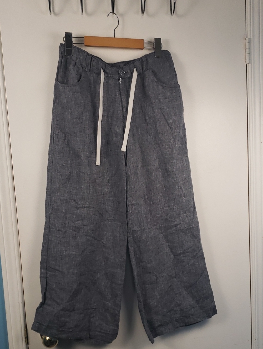CARRY Wide-Leg Pregnancy Trousers Raw Denim Size Small